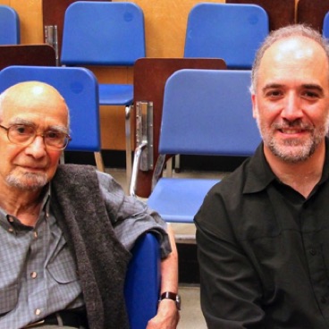 With composer and mentor Juan Orrego-Salas, 2013